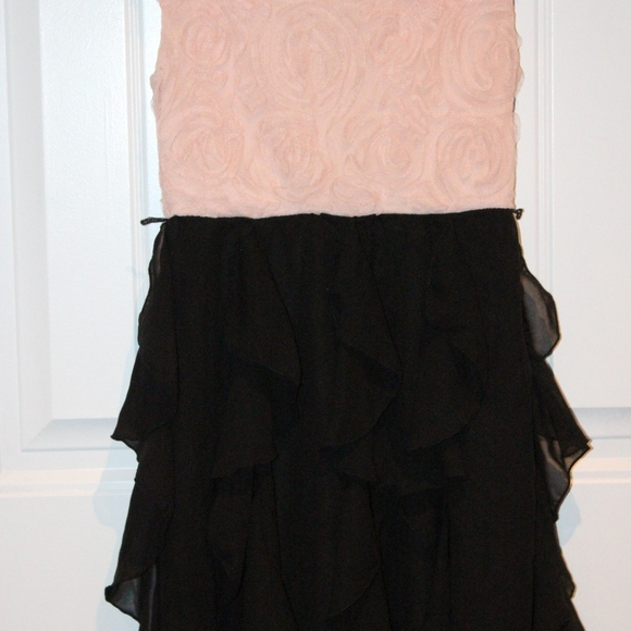 2/$30 🏷 Speechess Pink & Black Formal Dress Size 7 - Picture 2 of 5